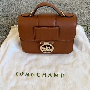 Longchamp box trot extra small leather crossbody bag
